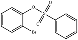 Phenol, 2-bromo-, 1-benzenesulfonate 구조식 이미지