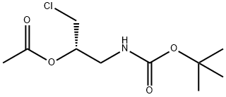 Carbamic acid, N-[(2S)-2-(acetyloxy)-3-chloropropyl]-, 1,1-dimethylethyl ester 구조식 이미지