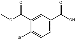 1,3-Benzenedicarboxylic acid, 4-bromo-, 3-methyl ester 구조식 이미지