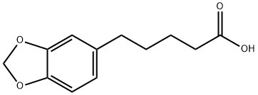 1,3-Benzodioxole-5-pentanoic acid 구조식 이미지