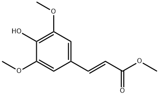 2-Propenoic acid, 3-(4-hydroxy-3,5-dimethoxyphenyl)-, methyl ester, (2E)- Structure