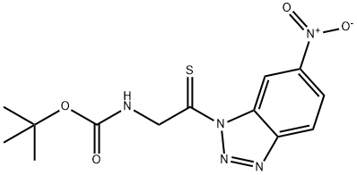 Boc-ThionoGly-1-(6-nitro)benzotriazolide Structure