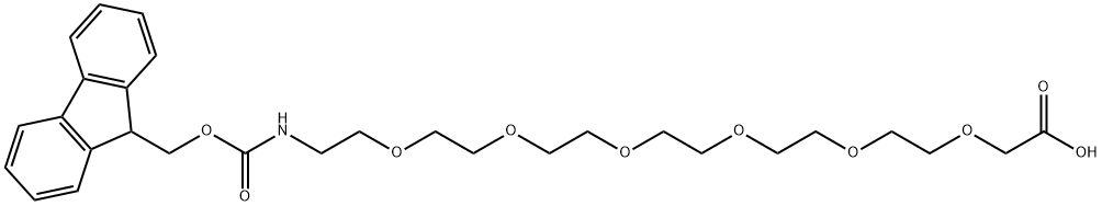 Fmoc-NH-PEG6-CH2COOH 구조식 이미지