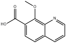 7-Quinolinecarboxylic acid, 8-methoxy- Structure