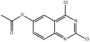 6-Quinazolinol, 2,4-dichloro-, 6-acetate Structure