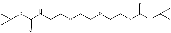 Boc-NH-PEG2-NH-Boc Structure