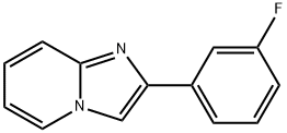 Imidazo[1,2-a]pyridine, 2-(3-fluorophenyl)- 구조식 이미지