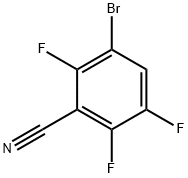 Benzonitrile, 3-bromo-2,5,6-trifluoro- Structure