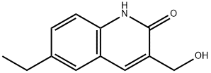 2(1H)-Quinolinone,6-ethyl-3-(hydroxymethyl)-(9CI) Structure