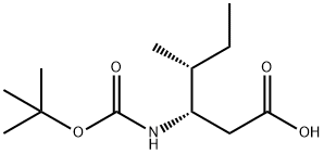 D-beta-homoisoleucine-Boc Structure