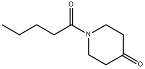 4-Piperidinone, 1-(1-oxopentyl)- Structure