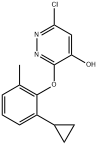 4-Pyridazinol, 6-chloro-3-(2-cyclopropyl-6-methylphenoxy)- Structure