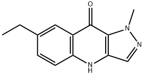 9H-Pyrazolo[4,3-b]quinolin-9-one,7-ethyl-1,4-dihydro-1-methyl-(9CI) Structure