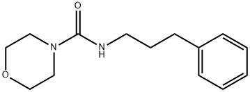 4-Morpholinecarboxamide, N-(3-phenylpropyl)- Structure