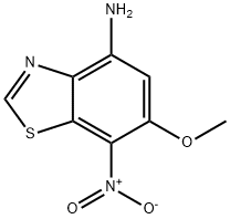 4-Benzothiazolamine,6-methoxy-7-nitro-(9CI) Structure