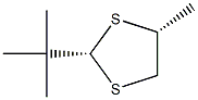 2α-tert-부틸-4α-메틸-1,3-디티올란 구조식 이미지