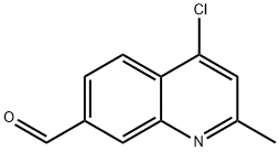 7-Quinolinecarboxaldehyde, 4-chloro-2-methyl- Structure