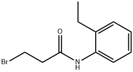 Propanamide, 3-bromo-N-(2-ethylphenyl)- Structure