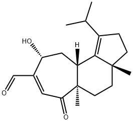 (3aR)-2,3,3a,4,5,5a,6,9,10,10aβ-Decahydro-9α-hydroxy-3a,5aα-dimethyl-1-isopropyl-6-oxocyclohept[e]indene-8-carbaldehyde Structure