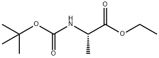 L-Alanine, N-[(1,1-dimethylethoxy)carbonyl]-, ethyl ester 구조식 이미지