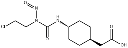 4β-[3-(2-Chloroethyl)-3-nitrosoureido]cyclohexane-1α-acetic acid Structure