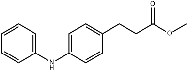 Benzenepropanoic acid, 4-(phenylamino)-, methyl ester Structure