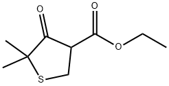 3-Thiophenecarboxylic acid, tetrahydro-5,5-dimethyl-4-oxo-, ethyl ester Structure