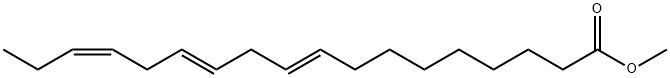 9,12,15-Octadecatrienoic acid, methyl ester, (9E,12E,15Z)- Structure