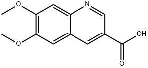 3-Quinolinecarboxylic acid, 6,7-dimethoxy- Structure