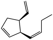 1β-에테닐-2β-[(Z)-1-부테닐]-3-시클로펜텐 구조식 이미지