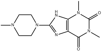 N(sup 1)-(8-Teofillina)-N(sup 4)-metilpiperazina [Italian] Structure