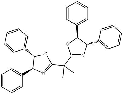 Oxazole, 2,2'-(1-methylethylidene)bis[4,5-dihydro-4,5-diphenyl-, (4S,4'S,5S,5'S)- Structure