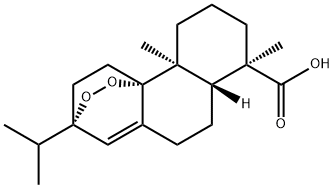 9,13-Epidioxy-8(14)-abieten-18-oic acid 구조식 이미지