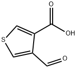 3-Thiophenecarboxylic acid, 4-formyl- Structure