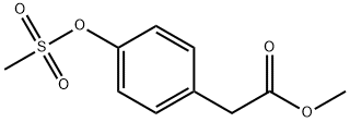Benzeneacetic acid, 4-[(methylsulfonyl)oxy]-, methyl ester Structure