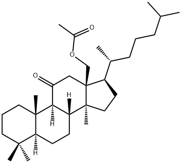 18-(Acetyloxy)-5α-lanostan-11-one Structure