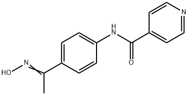 4-Pyridinecarboxamide,N-[4-[1-(hydroxyimino)ethyl]phenyl]-(9CI) Structure