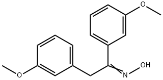 (NZ)-N-[1,2-비스(3-메톡시페닐)에틸리덴]히드록실아민 구조식 이미지