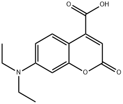 2H-1-Benzopyran-4-carboxylic acid, 7-(diethylamino)-2-oxo- Structure