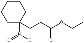 Cyclohexanepropanoic acid, 1-nitro-, ethyl ester 구조식 이미지