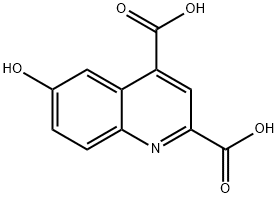 2,4-Quinolinedicarboxylic acid, 6-hydroxy- Structure