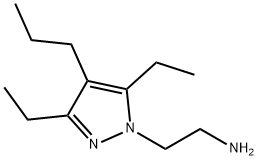 1H-Pyrazole-1-ethanamine,3,5-diethyl-4-propyl-(9CI) Structure