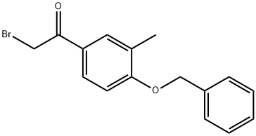 Ethanone, 2-bromo-1-[3-methyl-4-(phenylmethoxy)phenyl]- Structure