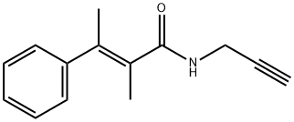 α,β-Dimethyl-N-(2-propynyl)cinnamamide Structure