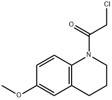 2-chloro-1-(6-methoxy-1,2,3,4-tetrahydroquinolin-1-yl)ethan-1-one 구조식 이미지