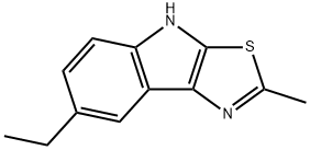 4H-Thiazolo[5,4-b]indole,7-ethyl-2-methyl-(9CI) Structure