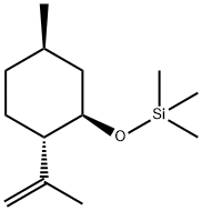 Trimethyl[[(1R)-5β-methyl-2α-isopropenylcyclohexyl]oxy]silane Structure