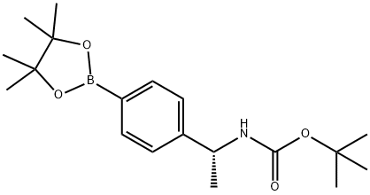 (R)-tert-butyl 1-(4-(4,4,5,5-tetramethyl-1,3,2-dioxaborolan- 구조식 이미지