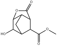 3,5-Methano-2H-cyclopenta[b]furan-7-carboxylic acid, hexahydro-6-hydroxy-2-oxo-, methyl ester Structure