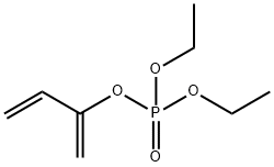 Phosphoric acid, diethyl 1-methylene-2-propen-1-yl ester Structure